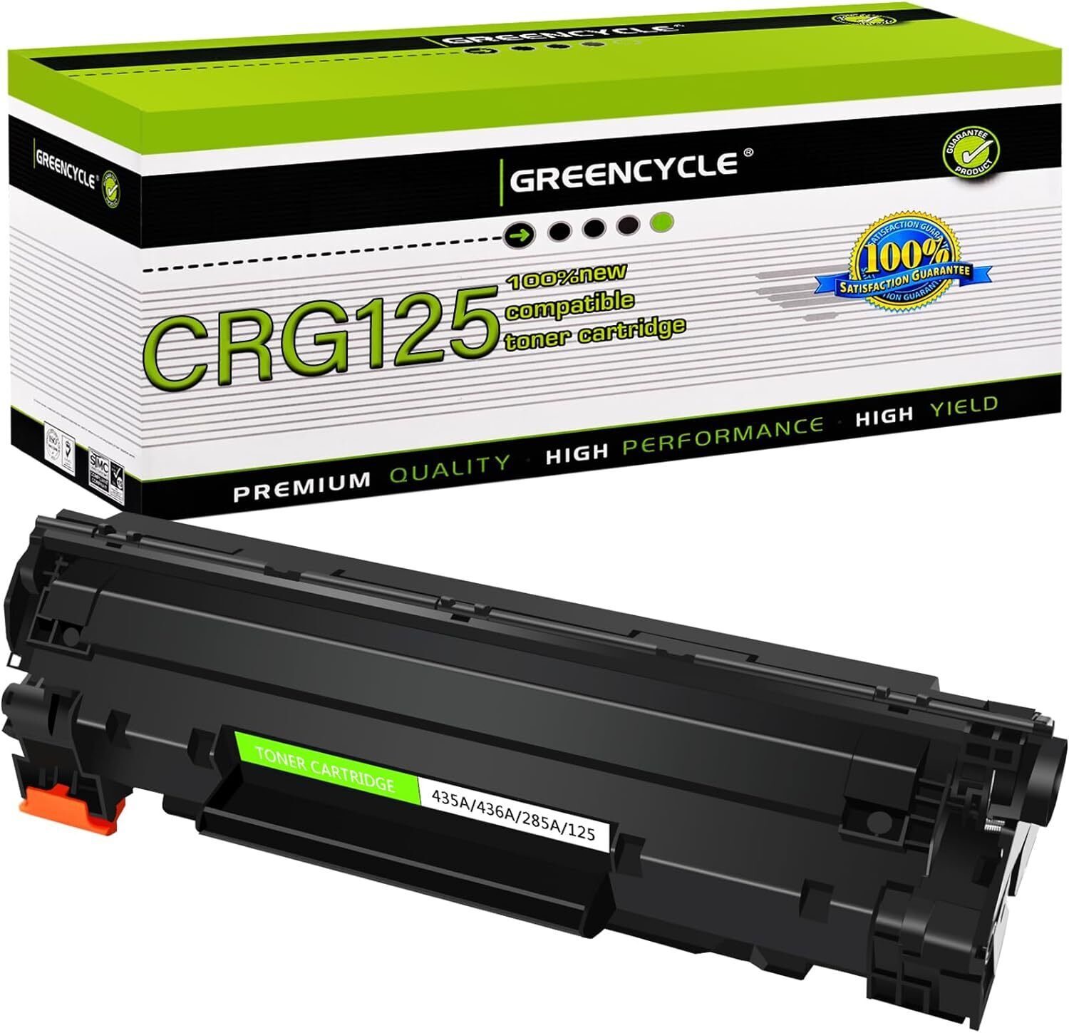 1PK Greencycle CRG125 Toner for Canon 125 imageCLASS LBP6018W LBP6018L LBP6020