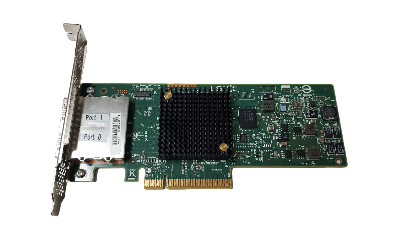 LSI SAS9207-8e H3-25513-00D 8-Port 6GBps PCI-e x8 HBA / FH Bracket