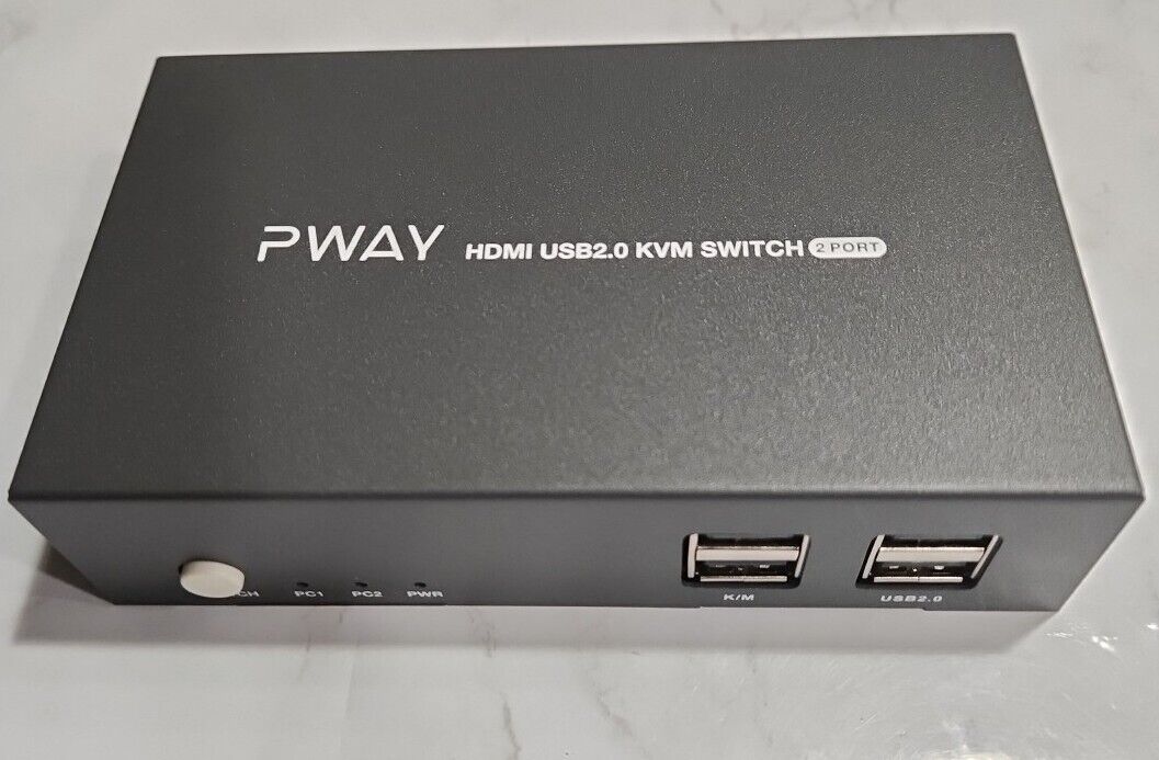 GREATHTEK Dual Monitor HDMI KVM Switch 2 Port, 2 USB 2.0 Hub