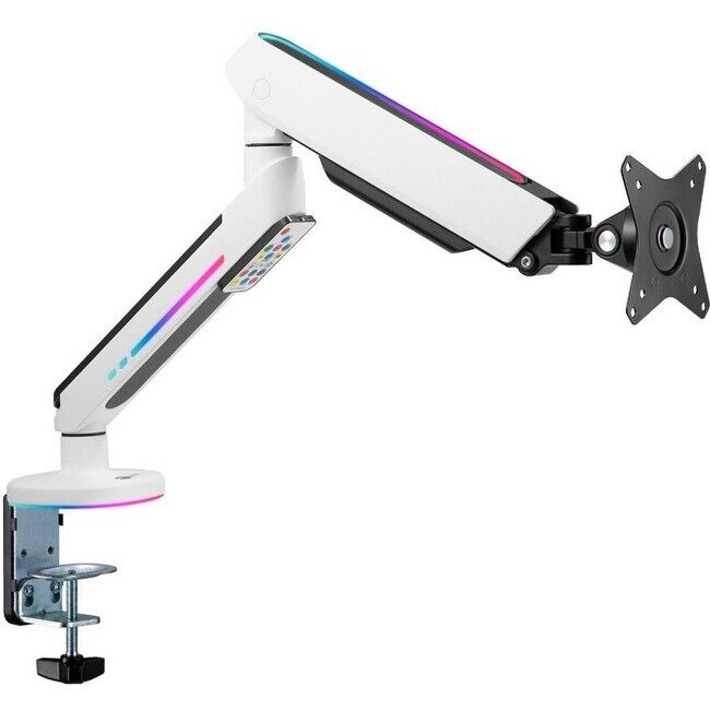 Premium Single Monitor Arm Desk Mount with Gaming RGB Lighting CEMT3J11S1
