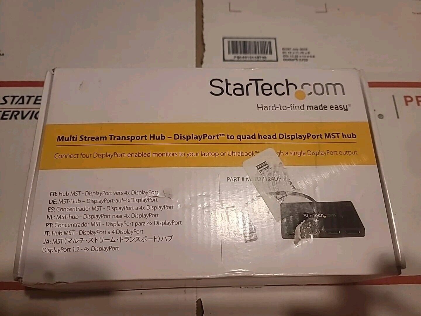 StarTech Multi Stream Transport Hub 4 DisplayPort  - Monitor Splitter