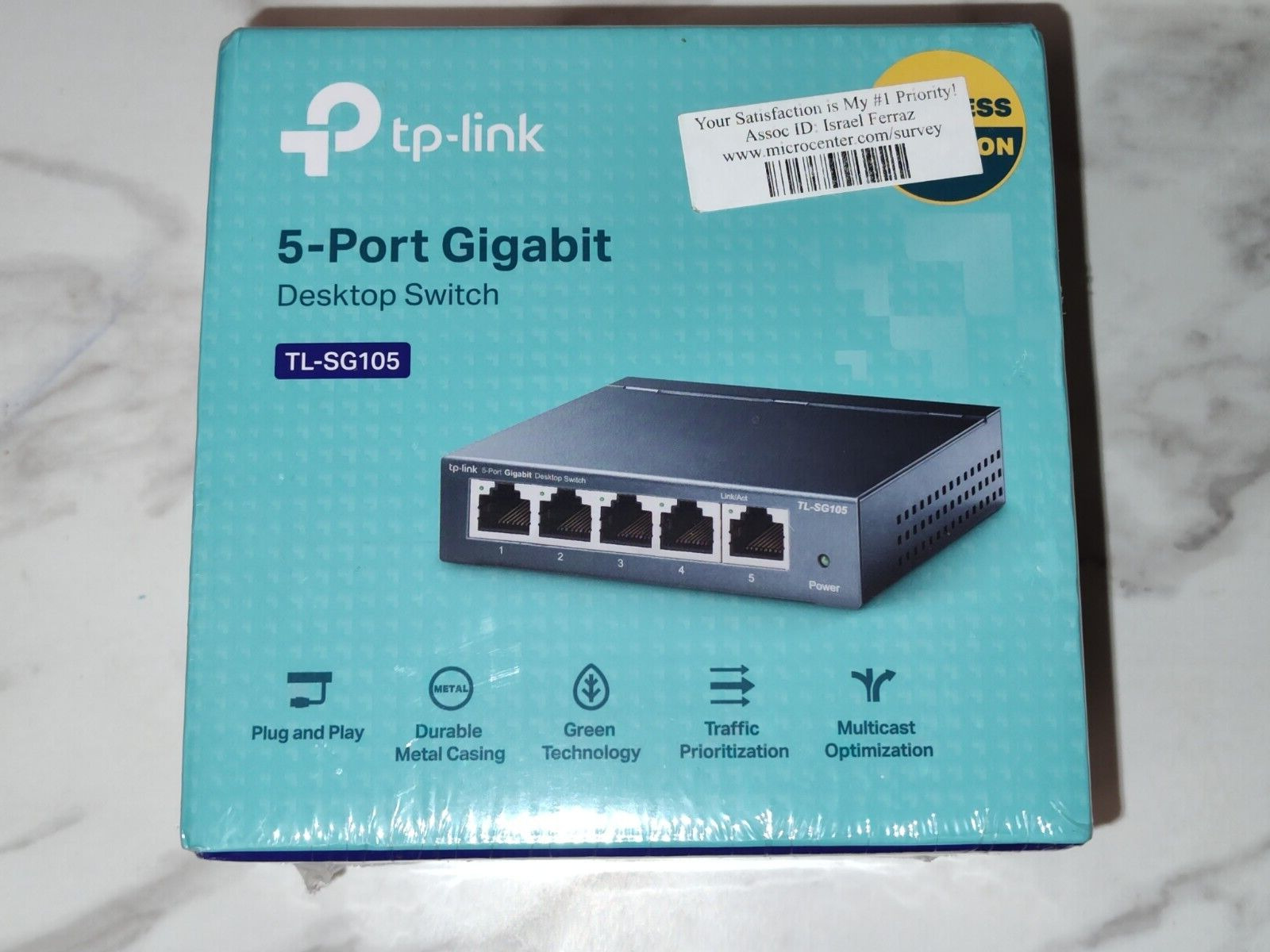 TP-LINK TL-SG105E 5 Port Gigabit Switch 10/100/1000 Mbps