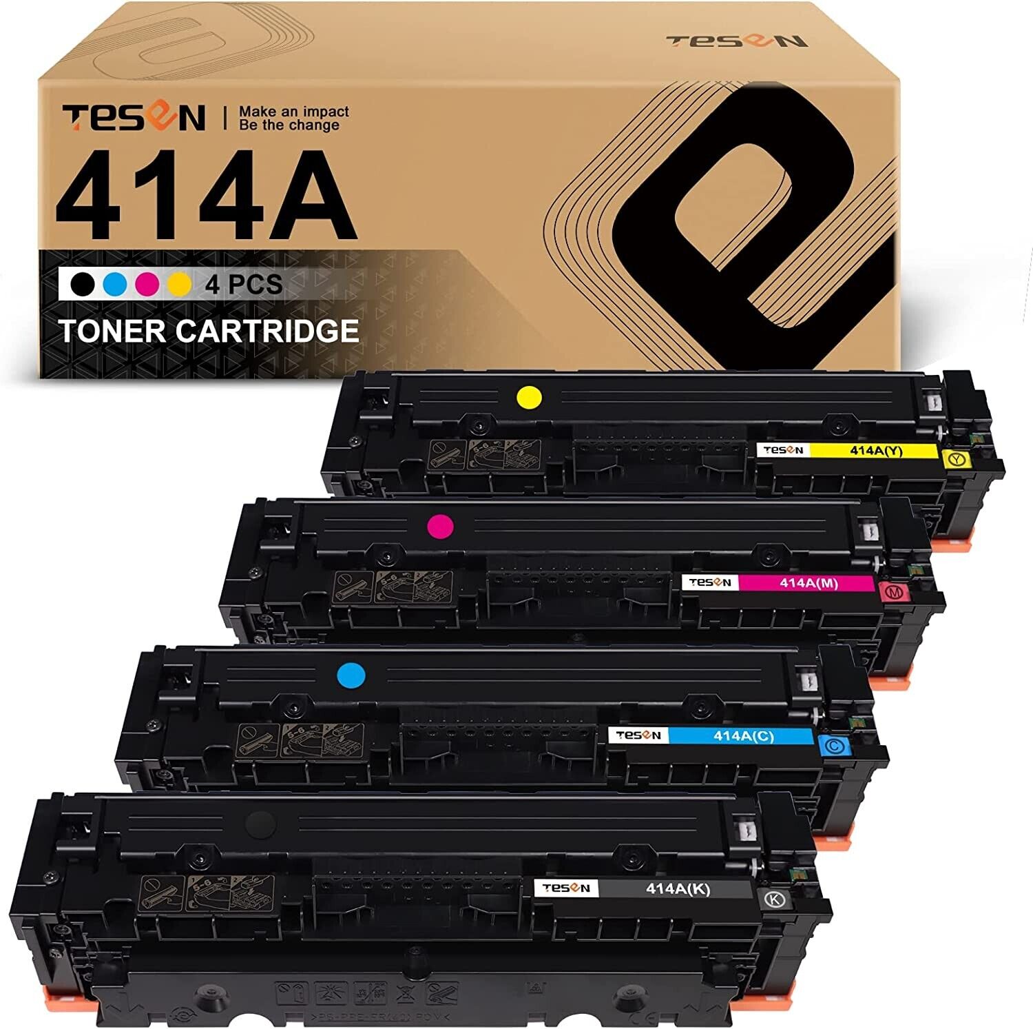 TESEN 414A 【with Chips】 Remanufactured Toner Cartridge Replacement for HP 414A
