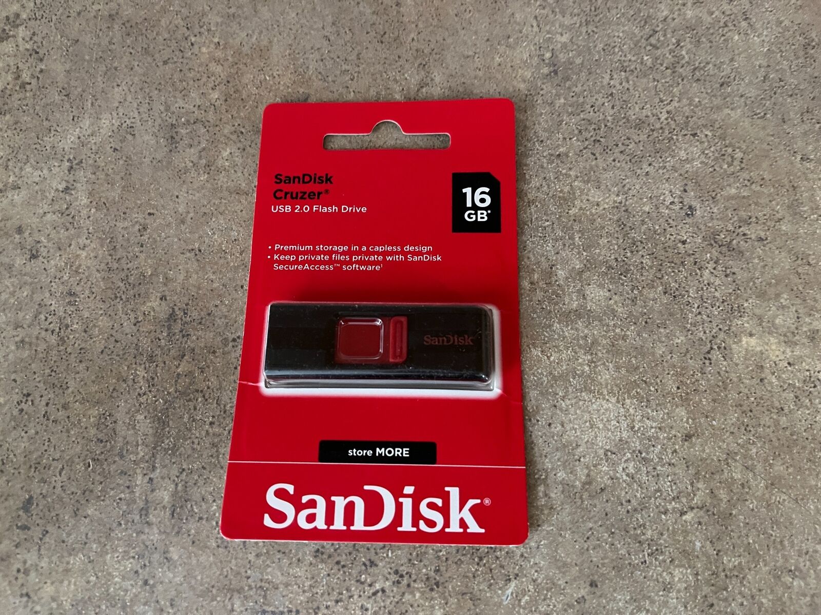 SANDISK CRUZER 16GB USB 2.0 FLASH DRIVE SDCZ36-016G-B35 ZZ8-1