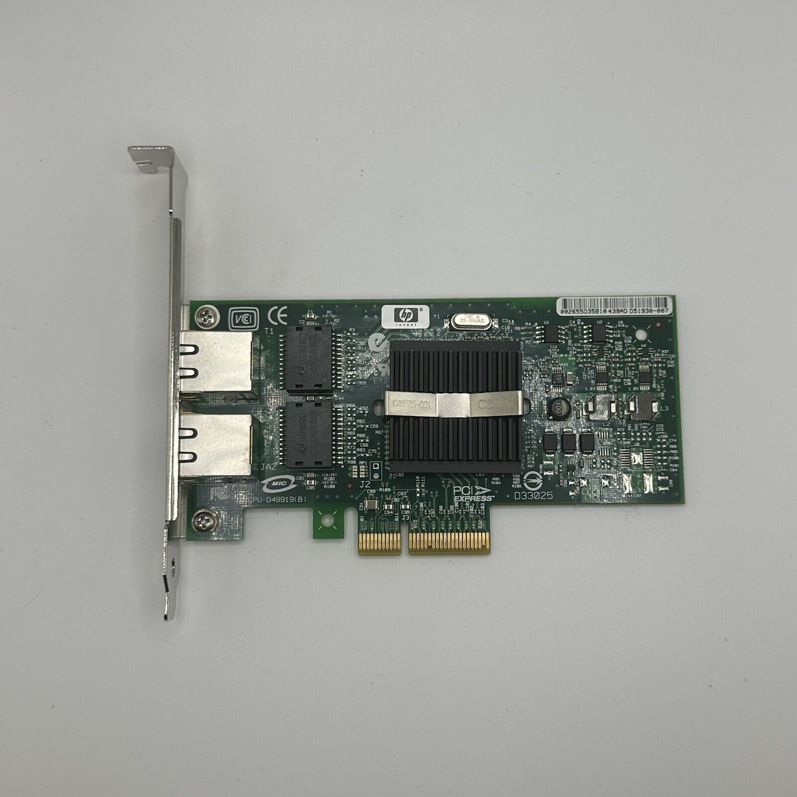 HP NC360T Dual Port DP Gigabit Ethernet Card 412651-001 412646-001