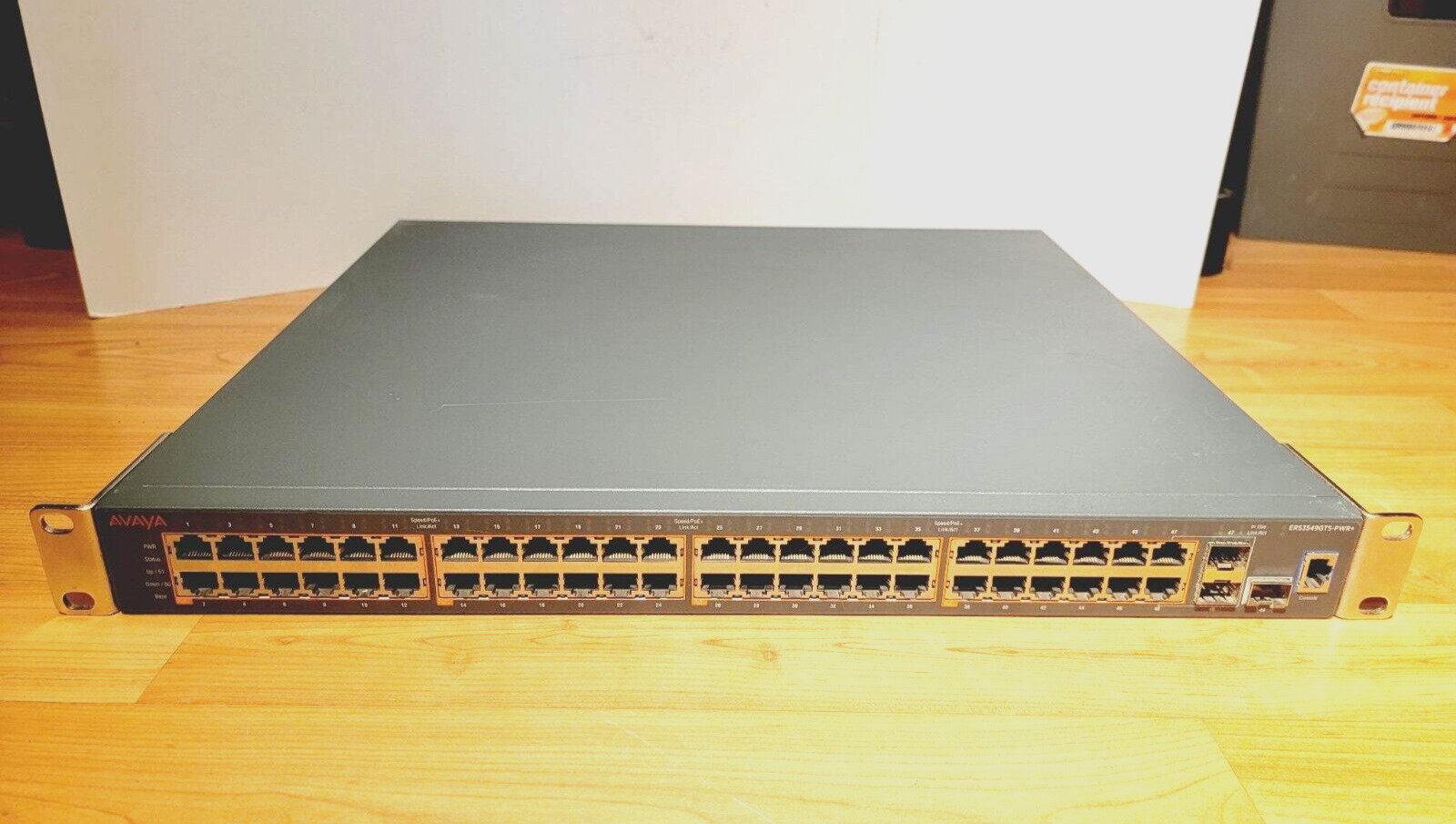 AVAYA ERS3549GTS-PWR+ 48-PORT GIGABIT ETHERNET PoE SWITCH NETWORK SYSTEM COMPACT