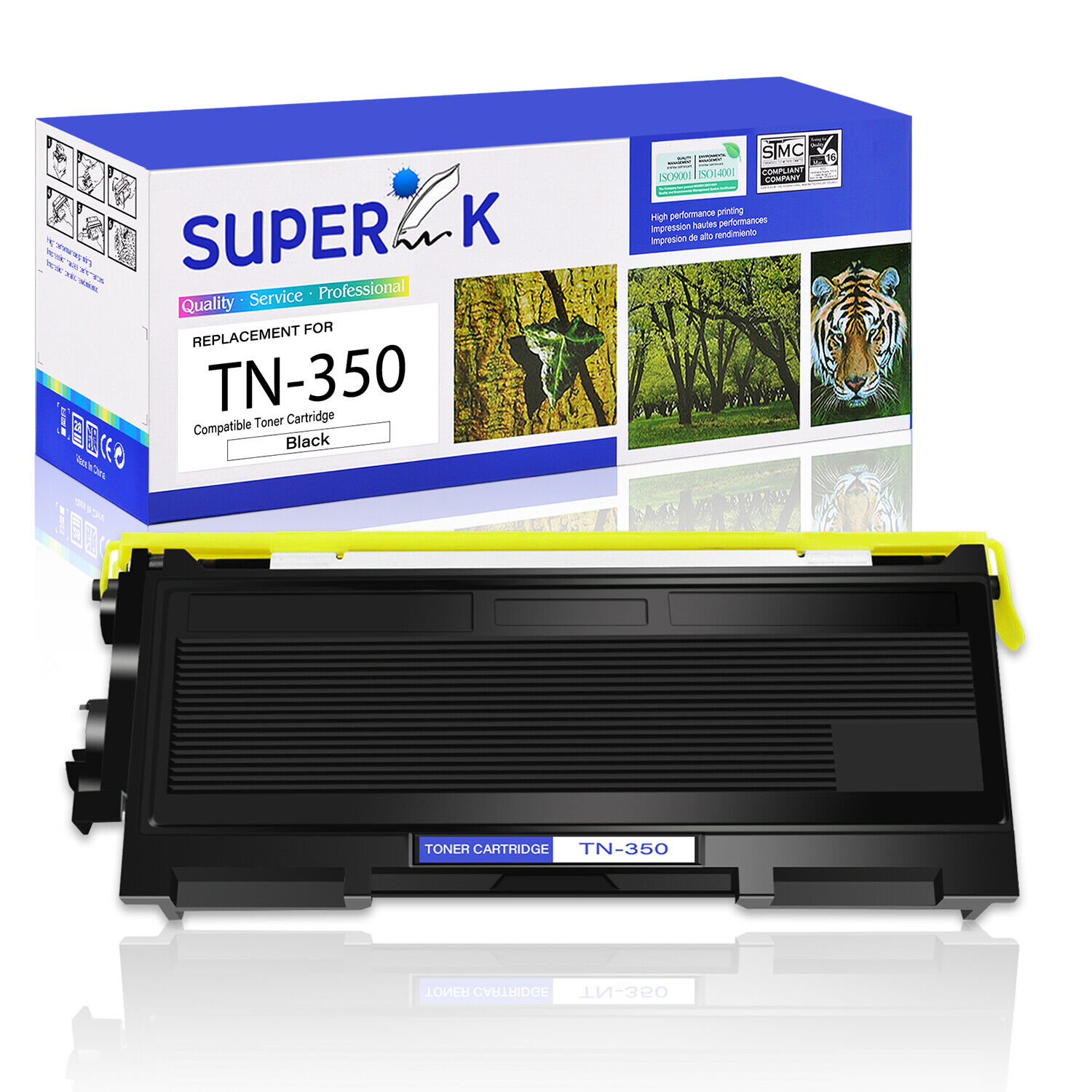 1PK TN350 Toner Cartridge For Brother HL-2040N HL-2040R HL-2070NR HL-2070N
