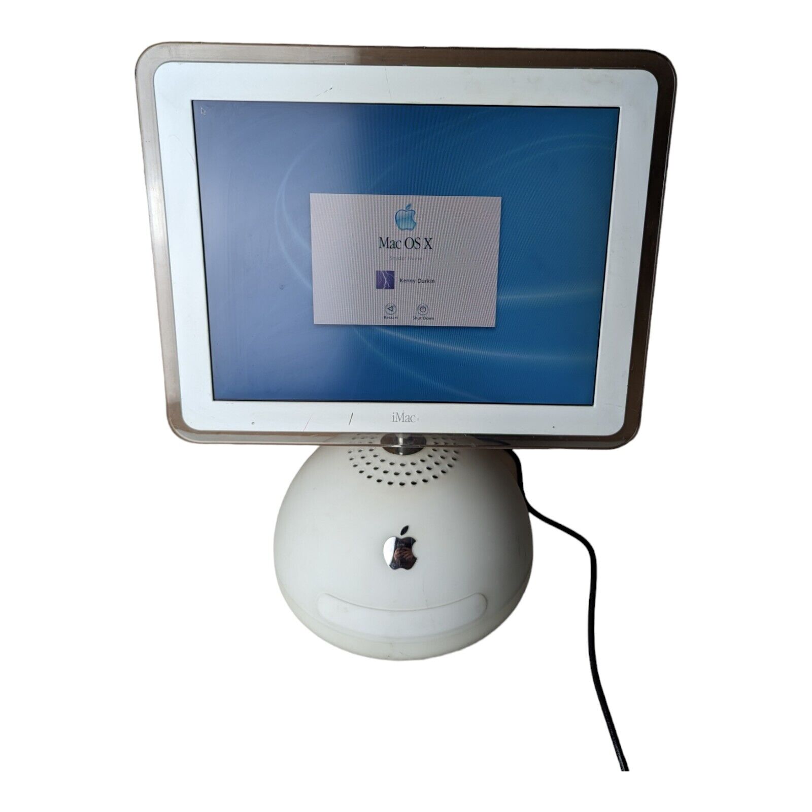 Vintage Apple iMac OS X M6498 15” Desktop Computer 128 MB|700MHz Mac Power PC G4
