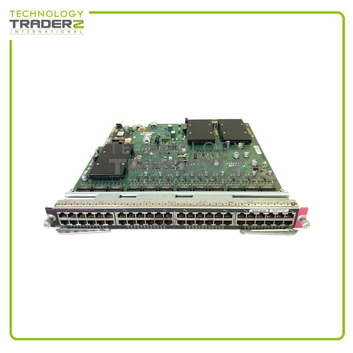 WS-X6148E-GE-45AT V02 Cisco 6500 48-Port PoE+ Ethernet Module W/ 1xDaughter Card