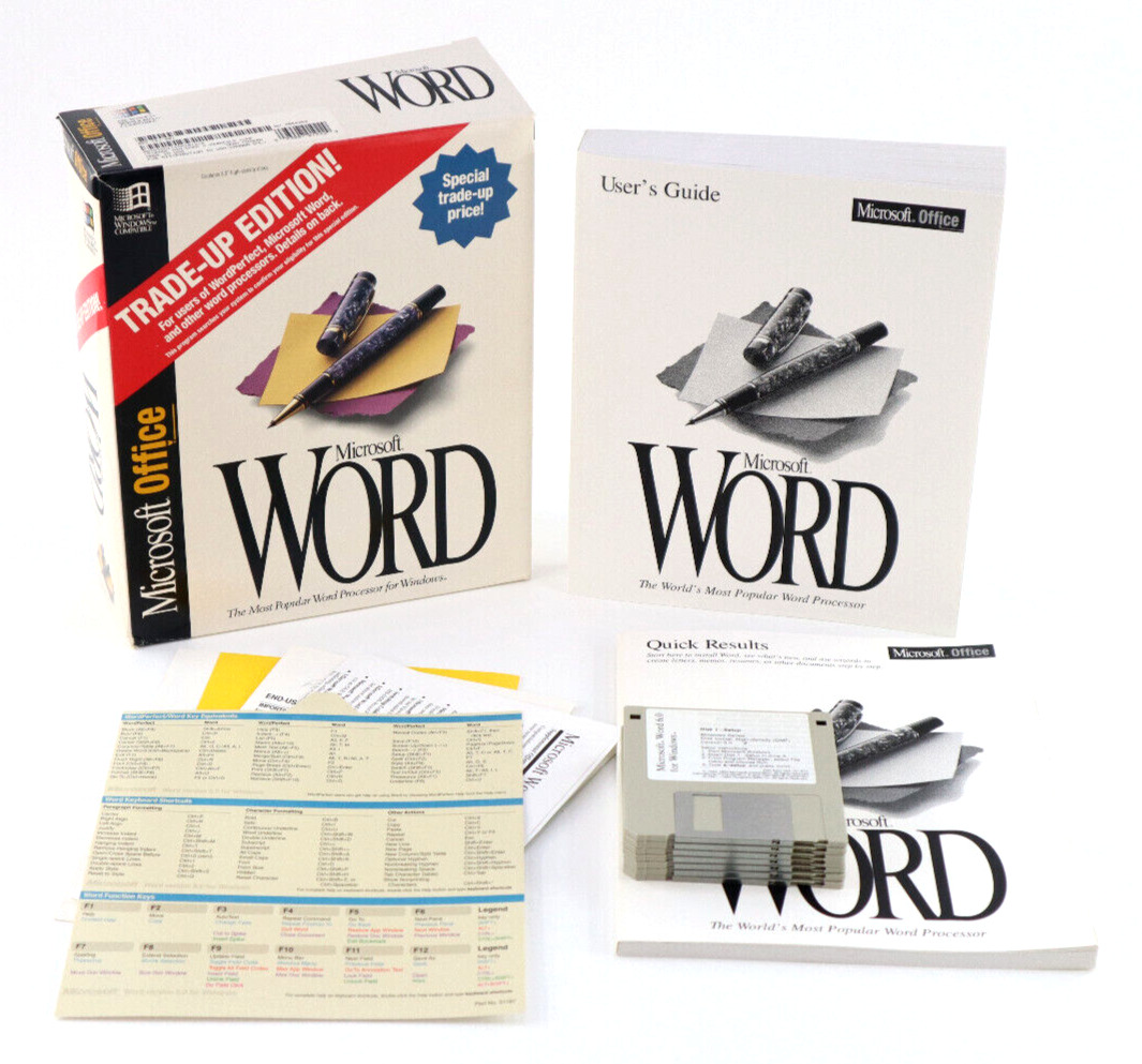Microsoft Office Word Trade-Up Edition For DOS 3.5\