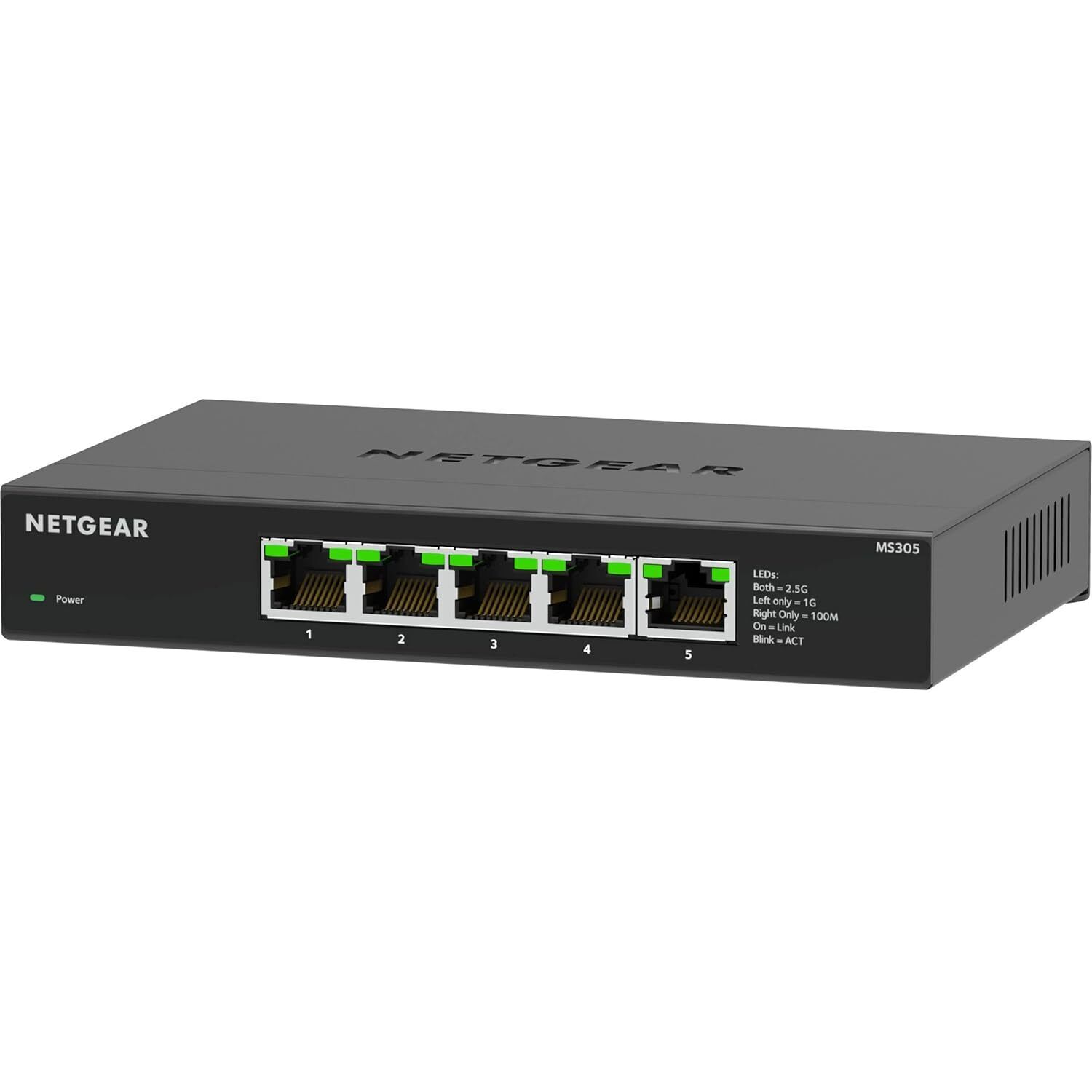 NETGEAR 5-Port Multi-Gigabit Ethernet Unmanaged Network Switch (MS305) - with
