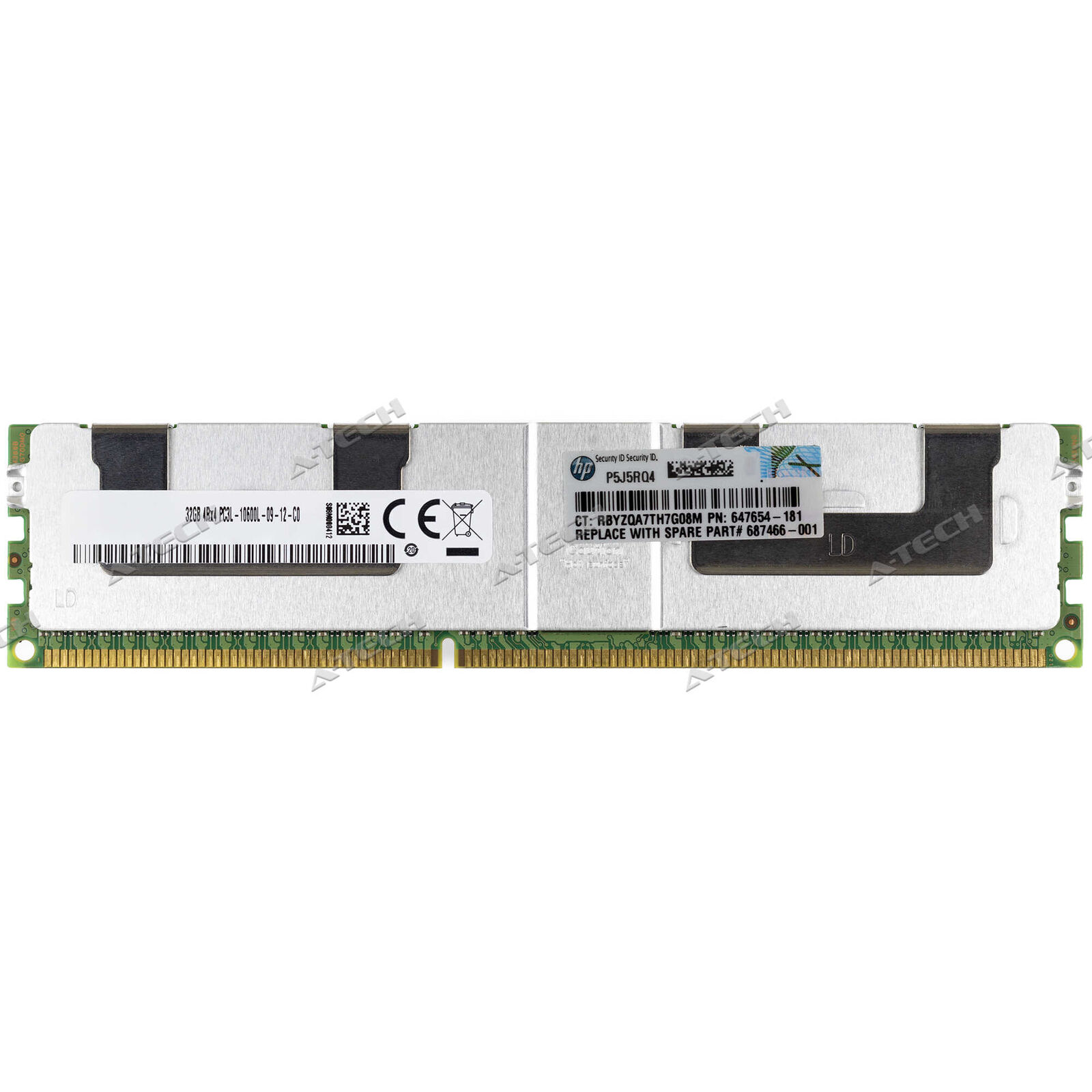 HP 32GB PC3-10600L LRDIMM 647885-B21 687466-001 647654-181 HPE Server Memory RAM