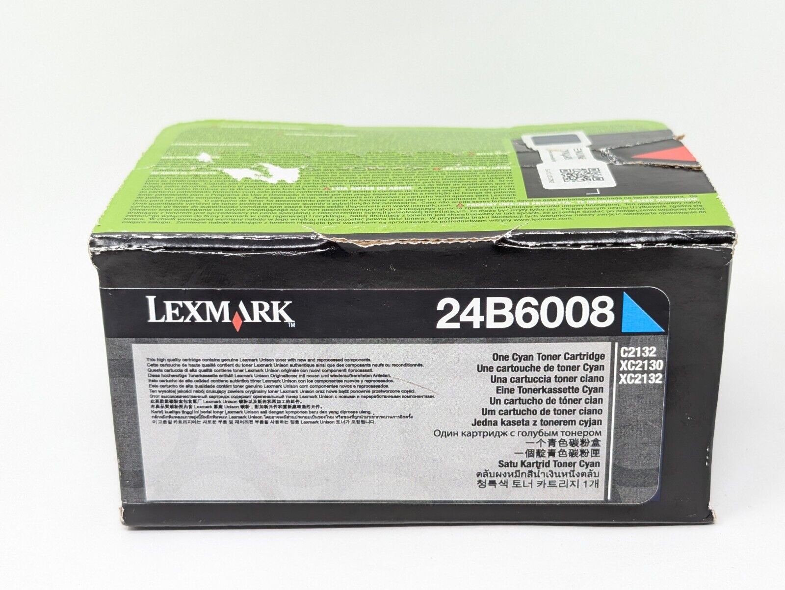 LEXMARK 24B6008 OEM  Cyan Toner Cartridge NEW