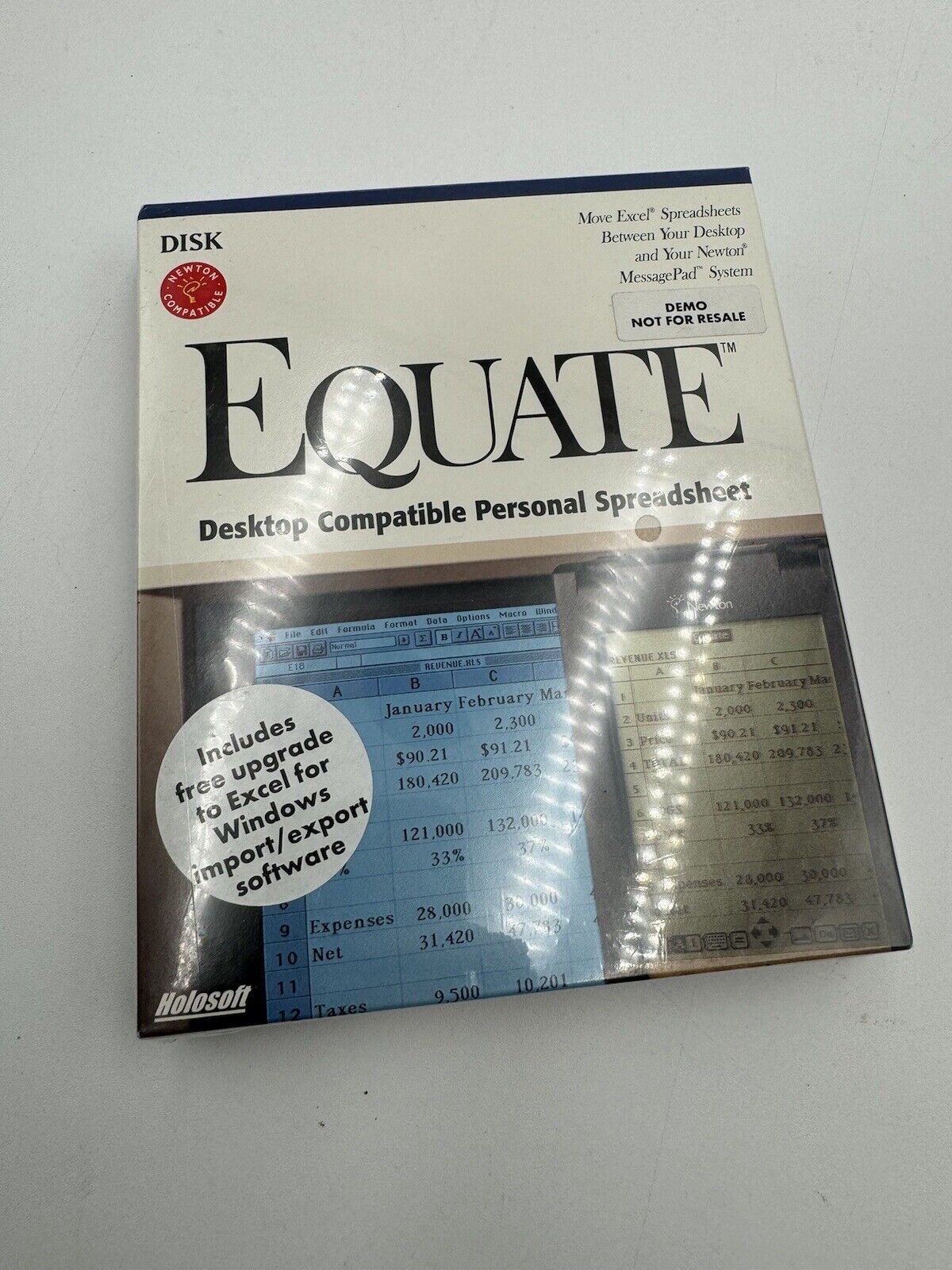 Vintage Equate Desktop Compatible Personal Spreadsheet For Macintosh Demo
