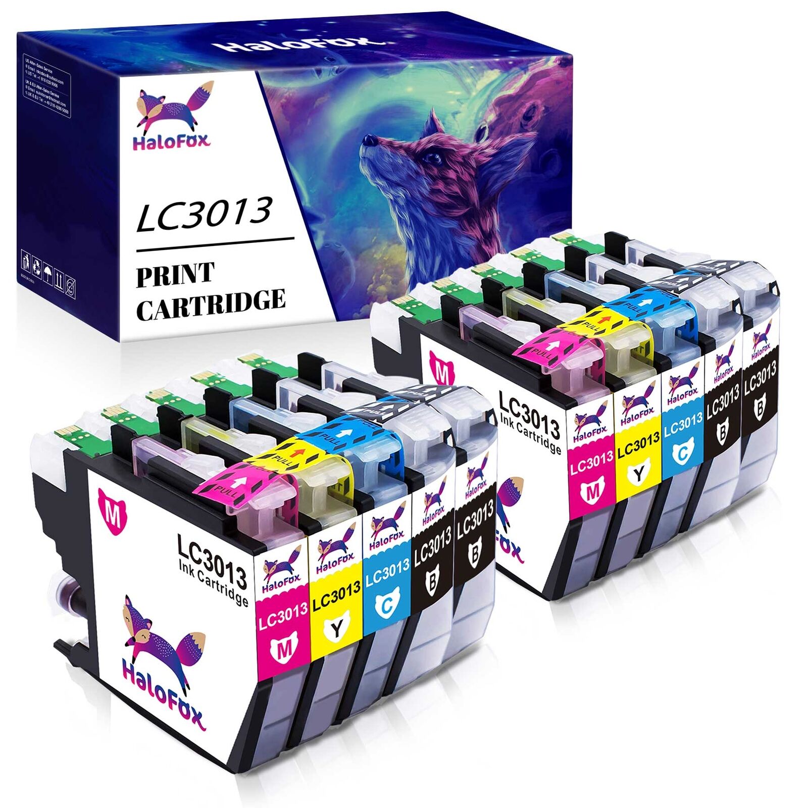 10x Ink Cartridge for Brother LC3013 LC3011 MFC-J690DW J491DW MFC-J491DW Printer