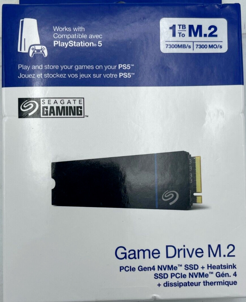 Seagate Game Drive PS5 1TB M.2 NVMe Internal SSD Playstation 5 PS5