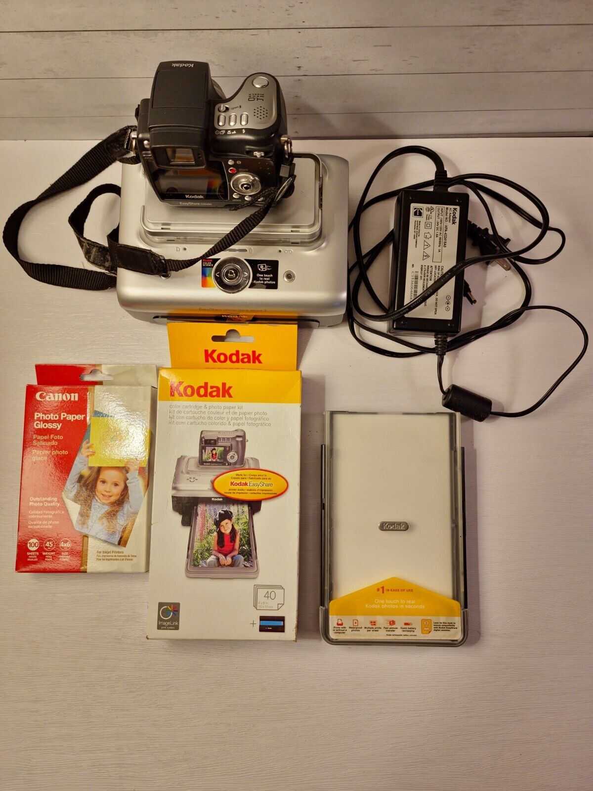 Kodak EasyShare Camera Dock Series 3 Printer and Kodak CCD DX6490 Camera.  