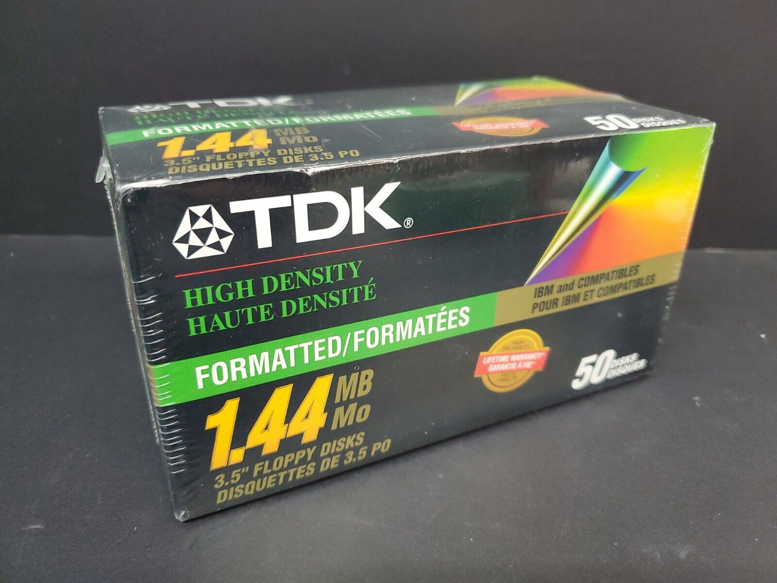 TDK High Density 1.44 MB Formatted for IBM & Compatibles 50-pack SEALED New