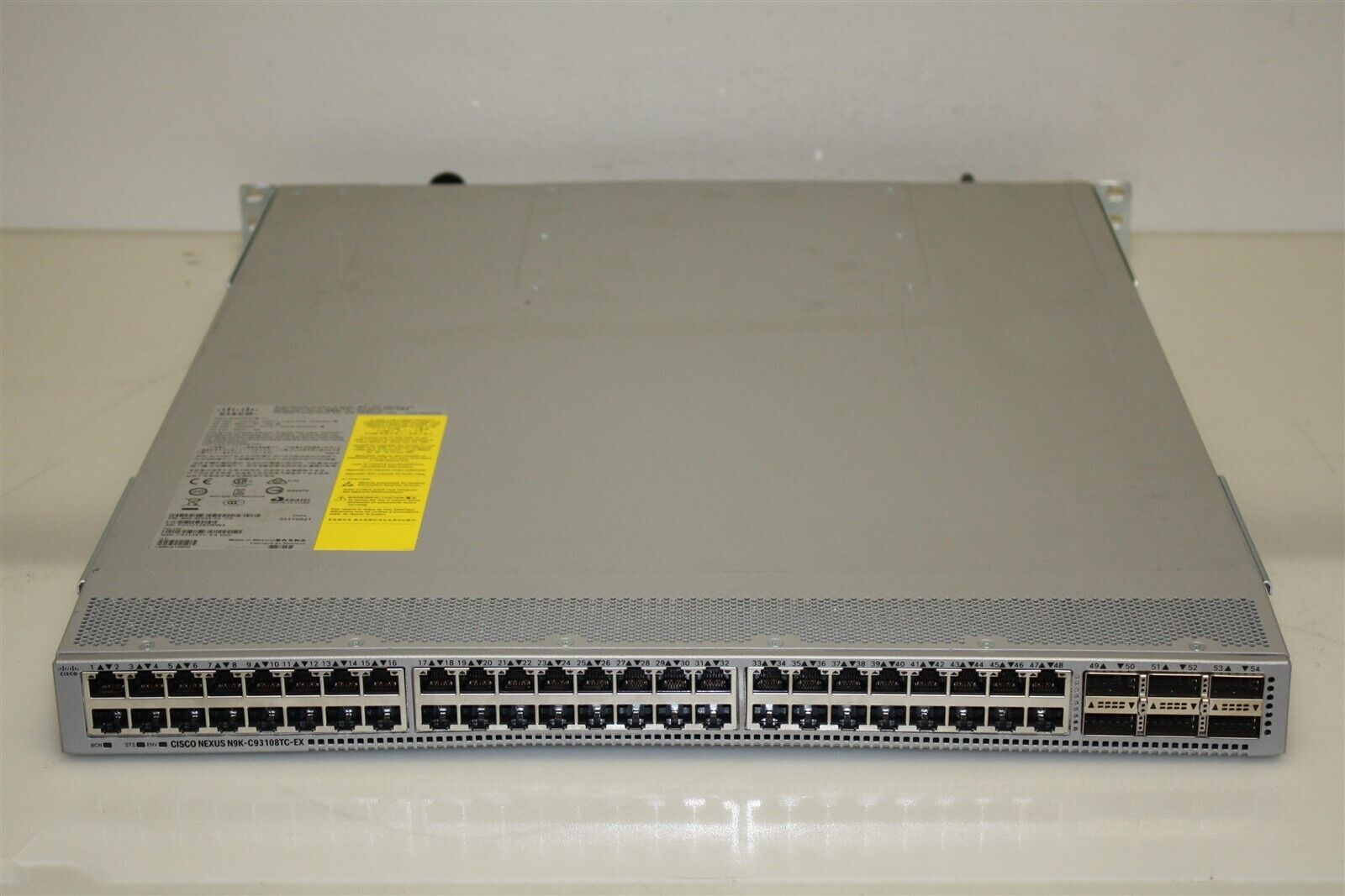 Cisco Nexus N9K-C93108TC-EX 54 Port Networking Switch Nexus 9000 Series 1-10Gbps