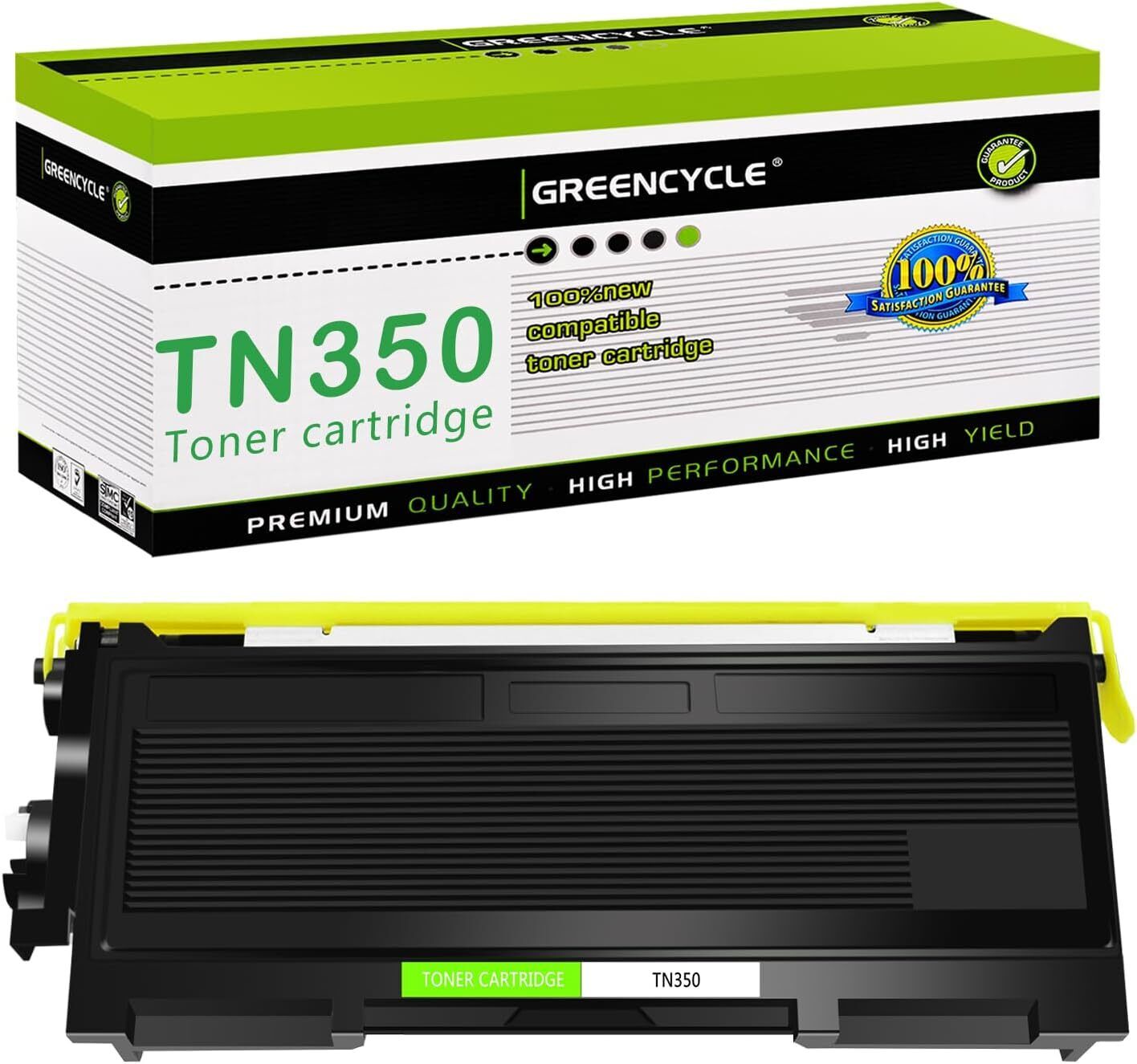 High Yield TN-350 BK Toner Cartridge for Brother DCP-7020 DCP-7025 HL-2030 2040R