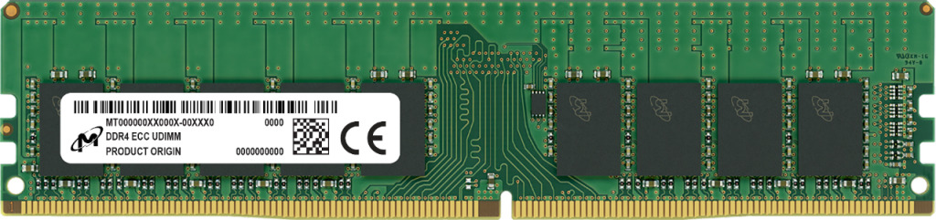 Micron 16GB DDR4-3200 PC4-25600 CL22 ECC MTA9ASF2G72AZ-3G2R Memory