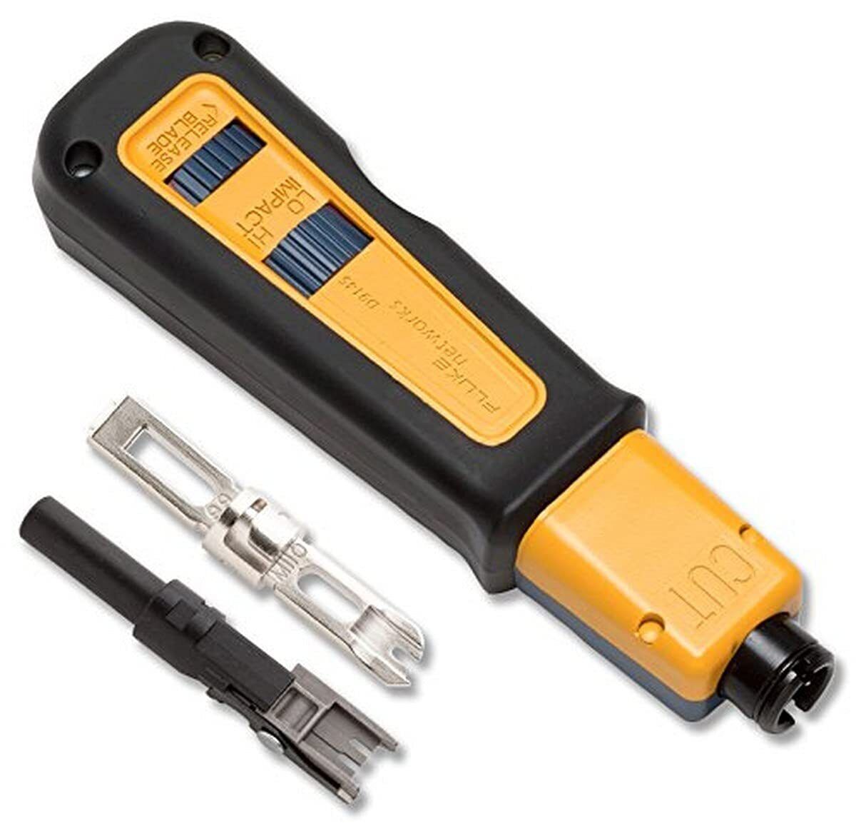 Fluke Networks 10061503 D914S Impact Punch Down Tool with BIX & EverSharp 66/110