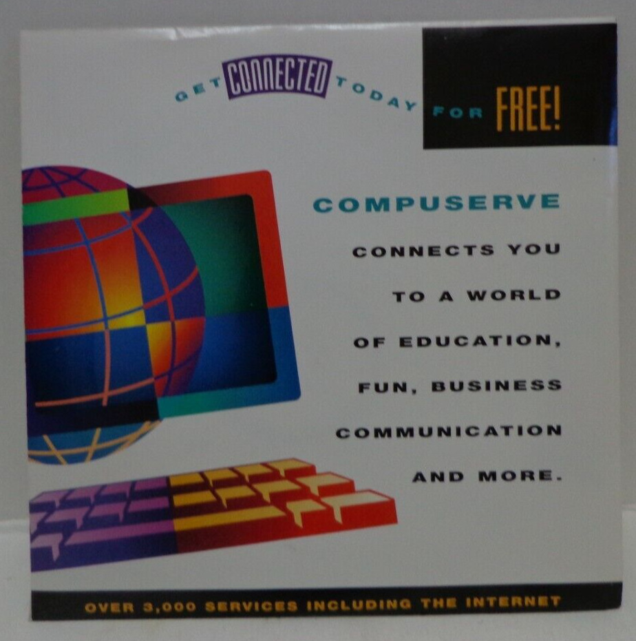 Vintage Compuserve Disc Software Sealed Disk CD 1995