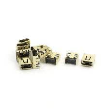 10 Pcs Gold Tone SMT Mini USB 8-Pin Female Connector for Camera picture