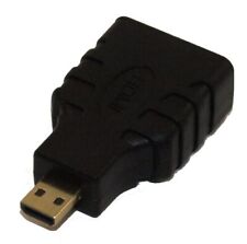 Micro-HDMI (Type-D) Male to HDMI A Female Adapter  Gold Plated picture