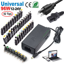 42 Tips 96W Universal Power Supply Charger for Laptop Notebook AC/DC Power US picture