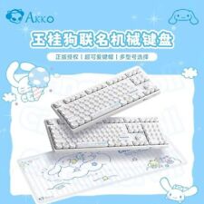 Akko Cinnamoroll 3087 PBT Wired USB Mechanical Keyboard Official 78 Keys Gifts  picture