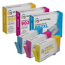 LD Products 3PK Replacement HP 902xl 902 XL Cyan Magenta Yellow Ink Cartridges picture