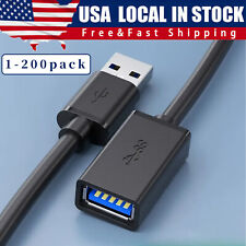 USB3.0 Extension Cable High Speed Extender Cord Adapter TypeA Male to Female Lot picture