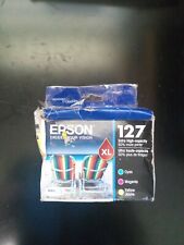 Epson 127XL C,M,Y 3-Pack Ink Cartridges Genuine Exp 12/22 Beat Box Carts Sealed picture
