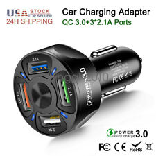 QC3.0 Car Charger USB Fast Charging Cigarette Lighter Adapter for Samsung iPhone picture