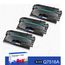 3PK High Yield Toner Cartridge Q7516A Compatible For HP LaserJet 5200n 5200tn picture