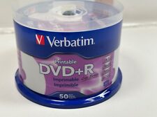 50 VERBATIM Life Series DVD+R 16X 4.7GB White Inkjet Printable Spindle 98492 picture
