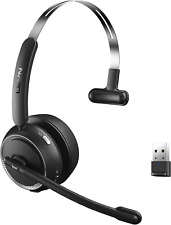 Noise Cancelling Wireless Bluetooth Headset With Mic&Mute Button Work From Home picture