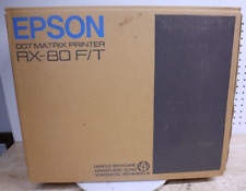 Nice NOS New Open Box Epson RX-80 Dot Matrix Printer Model RX-80 F/T W/ Box USA picture