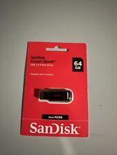 New & Sealed SanDisk Cruzer Spark 64GB USB 2.0 Flash Drive SDCZ61-064G-AW4BF picture