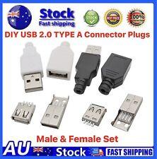 DIY USB 2.0 TYPE A Connector Plug Jack Adapter  4 Pin Socket Solder Fix Repair picture