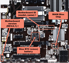 Bios chip for Gigabyte GA-970A-DS3P FX REV.:2.1 () Motherboard, pre-programmed picture