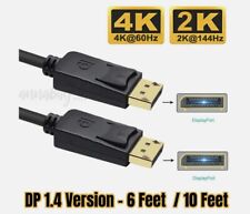 Displayport to Display Port Cable DP Male to Male Cord 4K HD w/ Latches 6ft/10ft picture