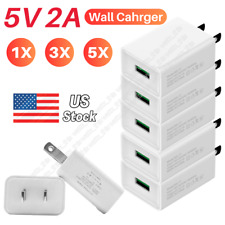 1/3/5Pack Universal 5V 2A USB Wall Charger AC Power Adapter US Charging Plug Lot picture