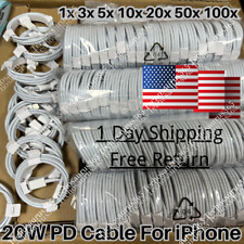 1-100x PD USB Type C Fast Charger Cable For iPhone 14 13 12 11 Pro Max XR XS Lot picture