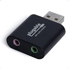 USB Audio Adapter with 3.5mm Speaker-Headphone and Microphone Jack, Add an Ex... picture