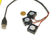3 fans on 1 usb fan 5v computer mini small  2510 GDStime 25mm x 10mm  WD picture
