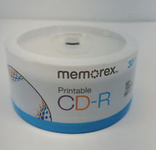 30 New Memorex 52X White Inkjet Printable 700MB CD-R picture