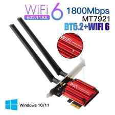 1800Mbps Wifi 6 MT7921 PCI Express Wireless Adapter Bluetooth 5.2 Dual Band picture