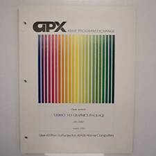 APX Stereo 3-D Graphics Package - 1982 APX-20087 - Disk and Manual for 8Bit-3pg9 picture